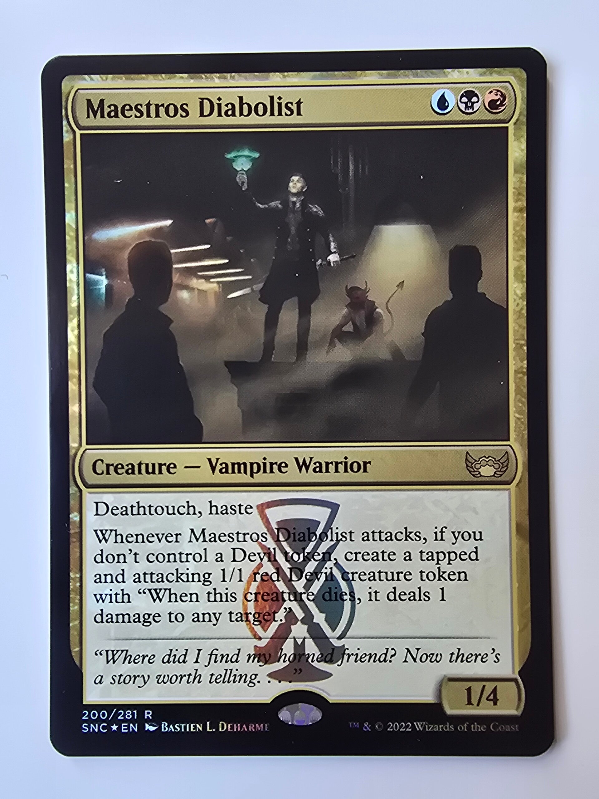 MAESTROS DIABOLIST (SNC) (200/281 R) (FOIL) (MTG) (TRADING CARD)