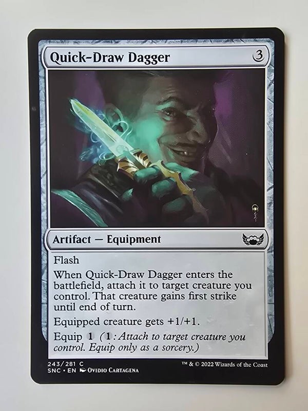 QUICK-DRAW DAGGER (SNC) (243/281 C) (MTG) (TRADING CARD)
