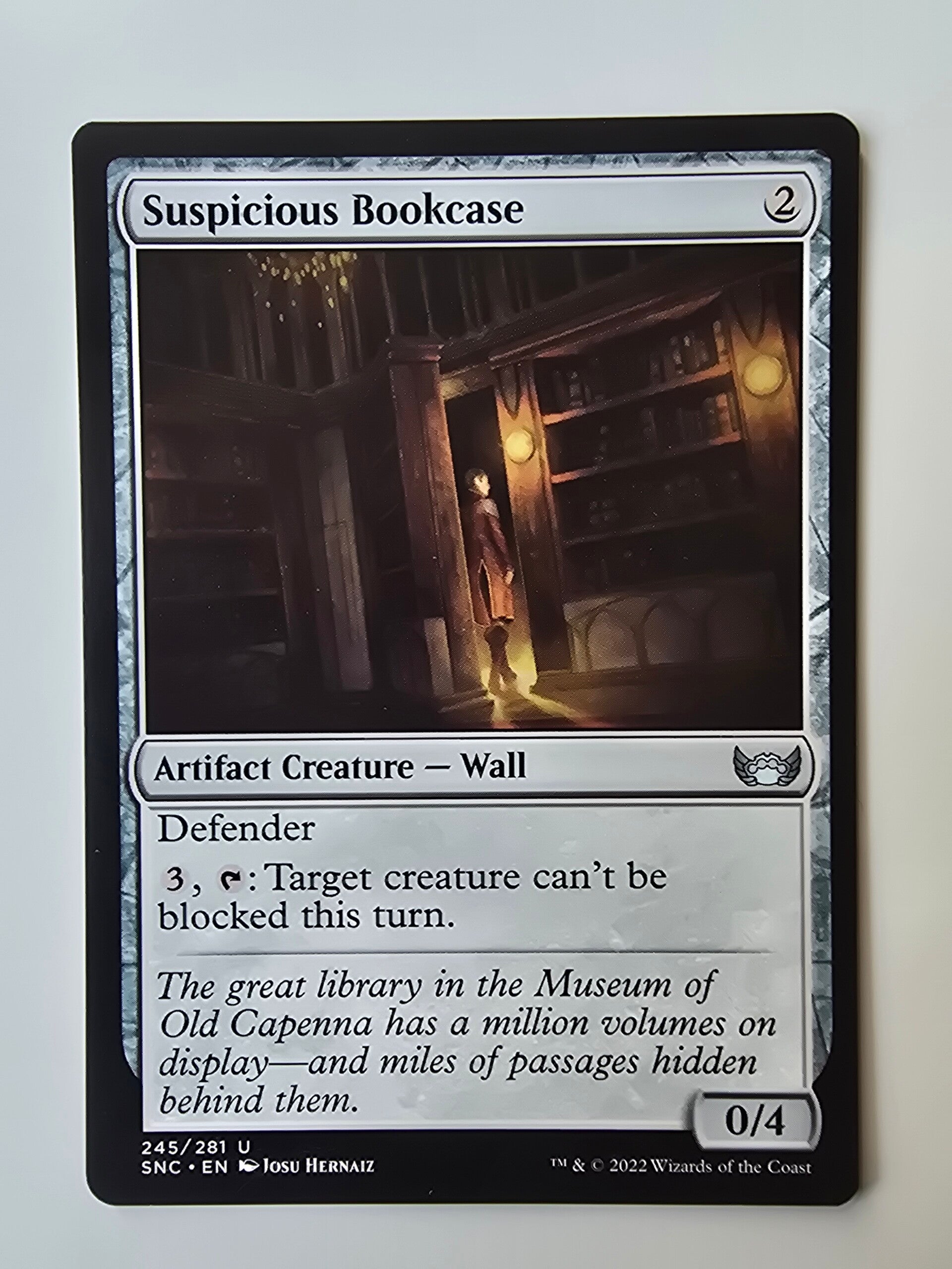 SUSPICIOUS BOOKCASE (SNC) (245/281 U) (MTG) (TRADING CARD)