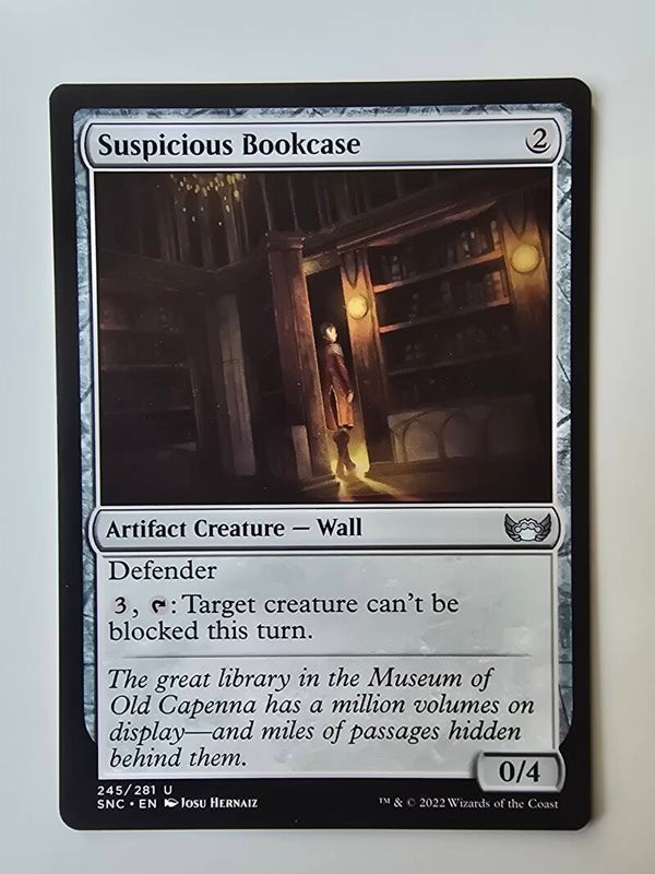 SUSPICIOUS BOOKCASE (SNC) (245/281 U) (MTG) (TRADING CARD)
