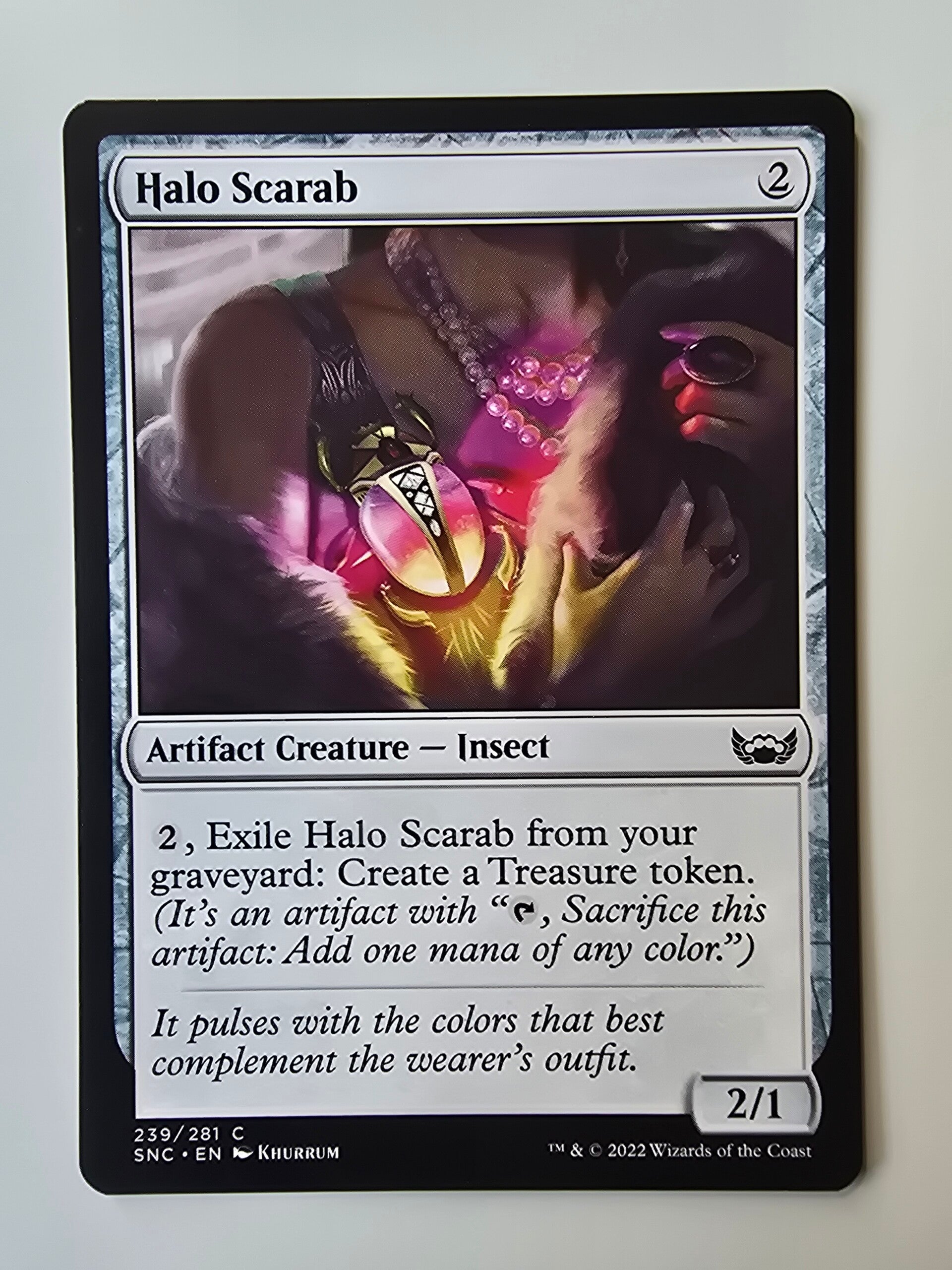 HALO SCARAB (SNC) (239/281 C) (MTG) (TRADING CARD)