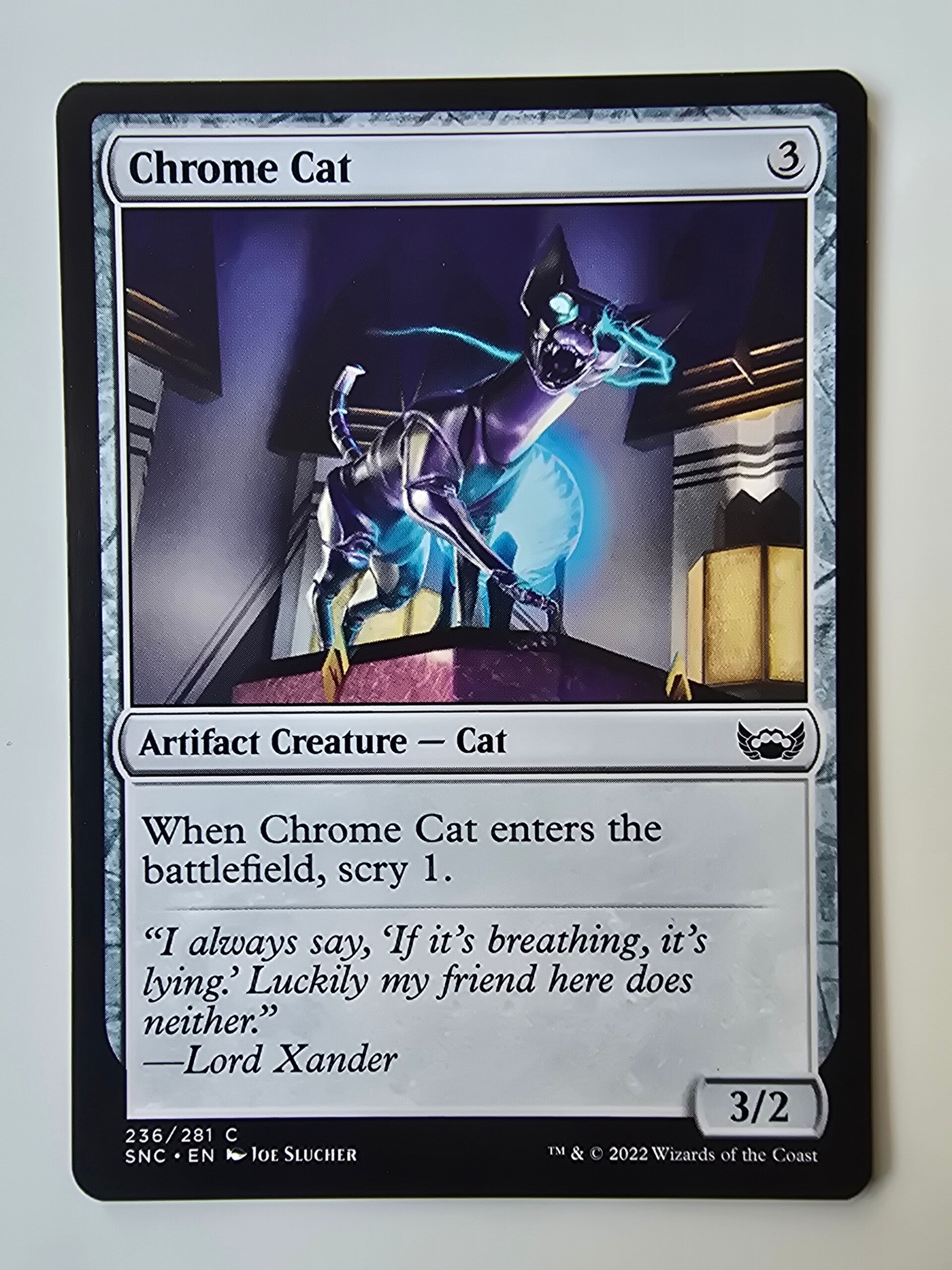 CHROME CAT (SNC) (236/281 C) (MTG) (TRADING CARD)