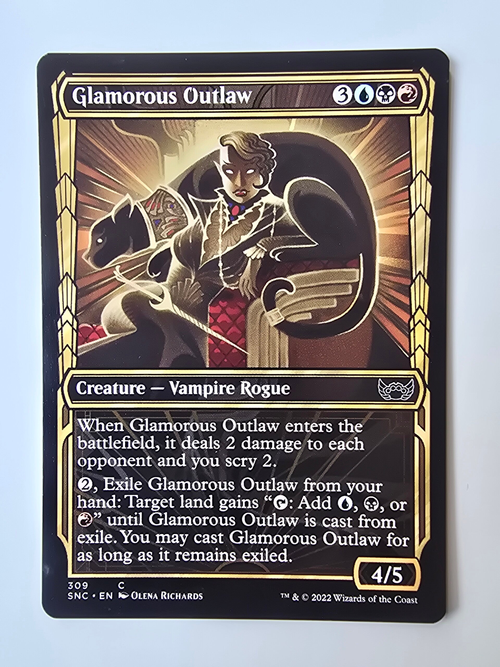 GLAMOROUS OUTLAW (SNC) (309 C) (MTG) (TRADING CARD)