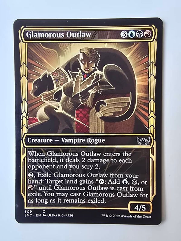 GLAMOROUS OUTLAW (SNC) (309 C) (MTG) (TRADING CARD)
