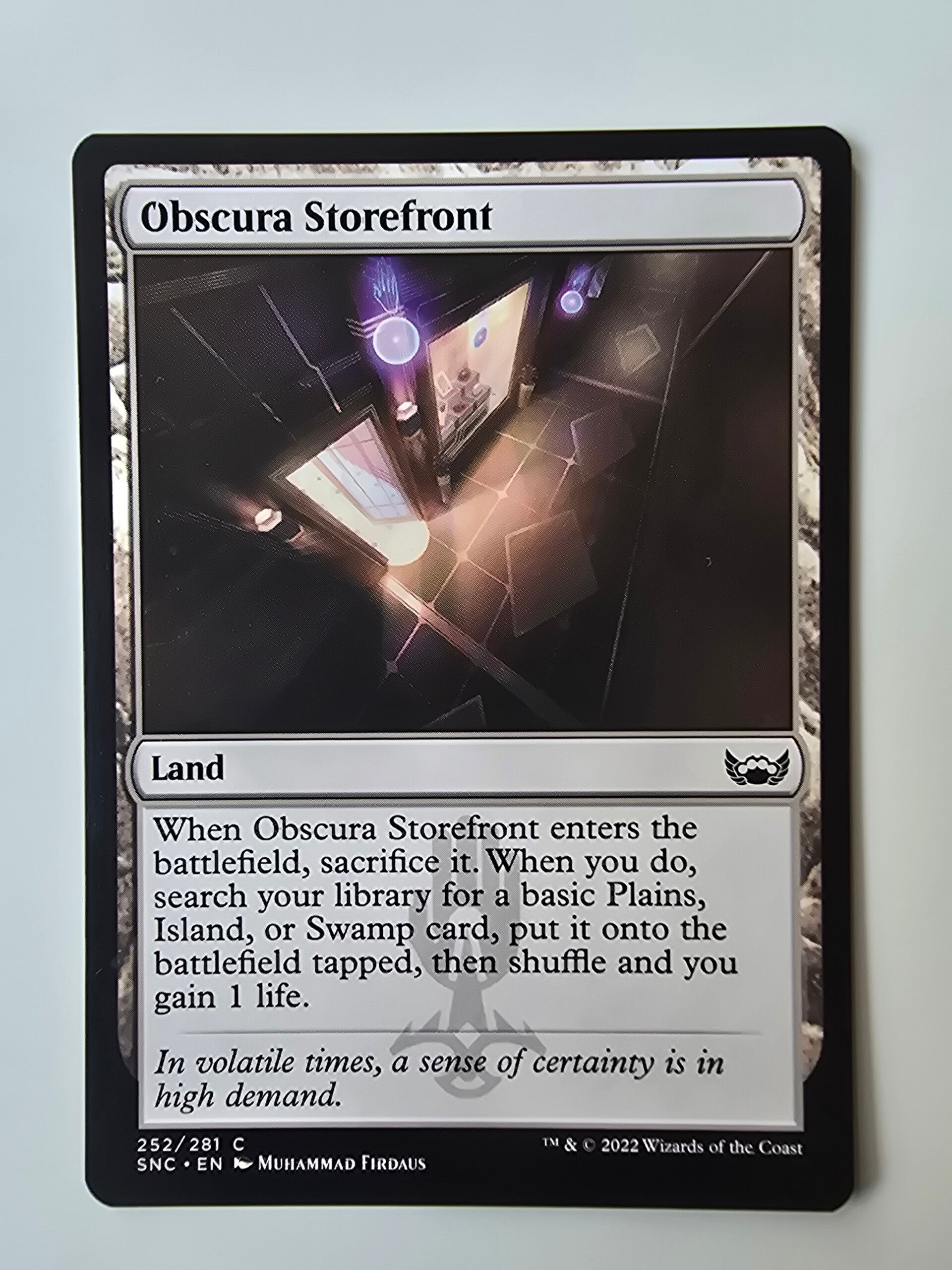 OBSCURA STOREFRONT (SNC) (252/281 C) (MTG) (TRADING CARD)