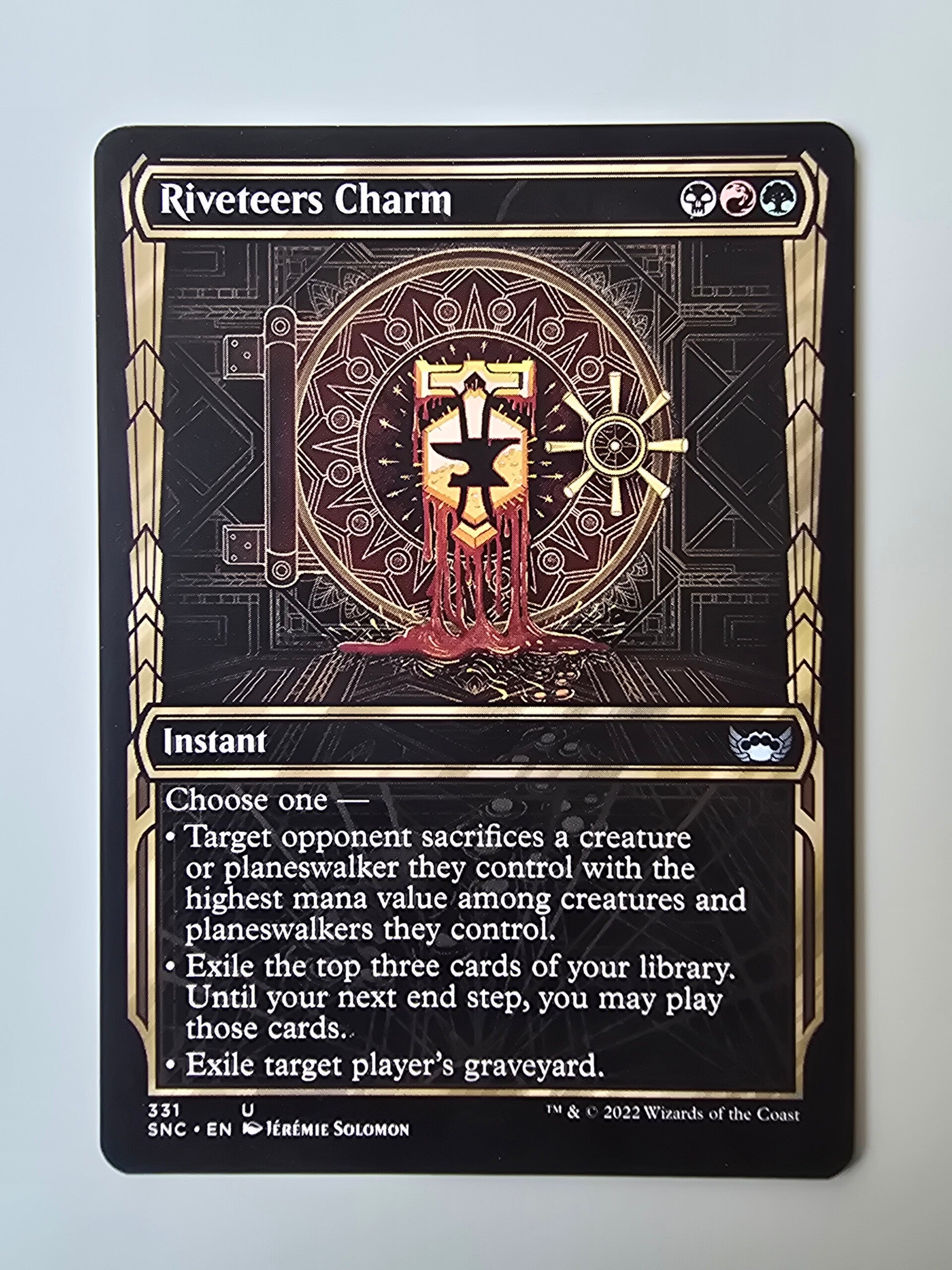 RIVETEERS CHARM (SNC) (331 U) (SHOWCASE) (MTG) (TRADING CARD)