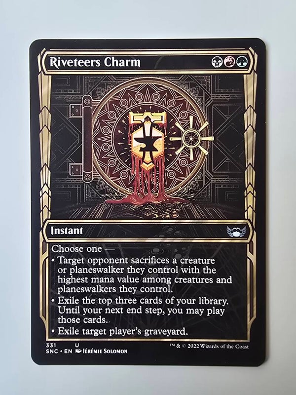 RIVETEERS CHARM (SNC) (331 U) (SHOWCASE) (MTG) (TRADING CARD)