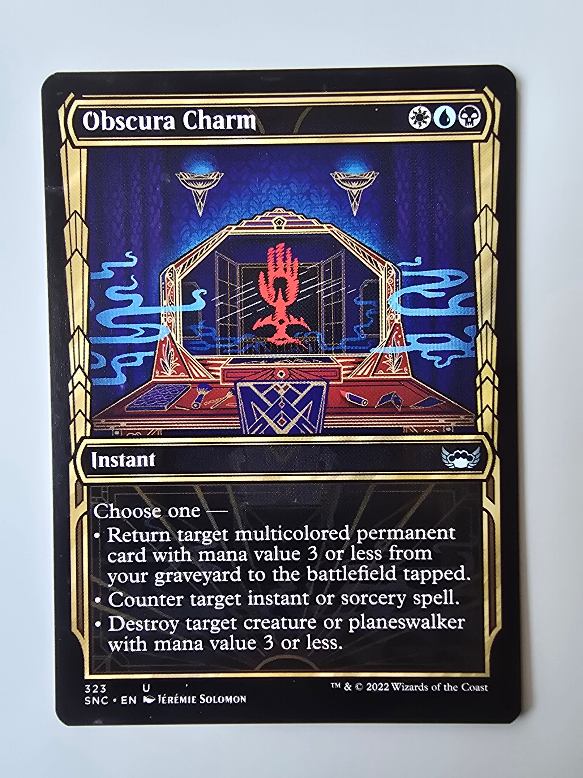 OBSCURA CHARM (SNC) (323 U) (MTG) (TRADING CARD)