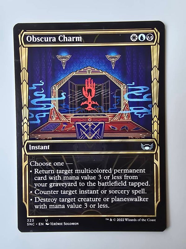 OBSCURA CHARM (SNC) (323 U) (MTG) (TRADING CARD)
