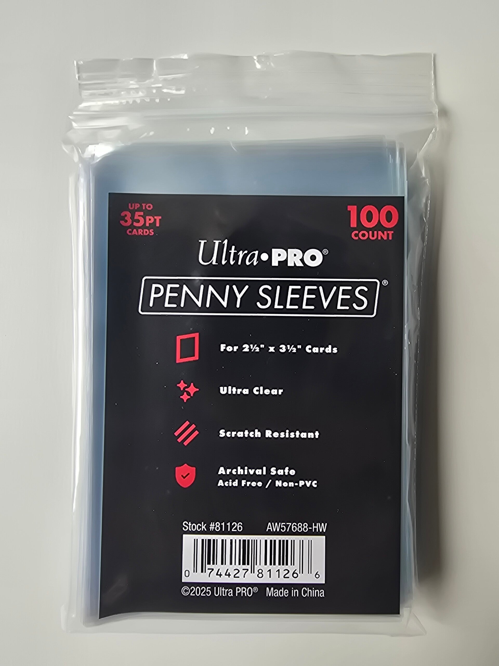 ULTRA PRO CLEAR PENNY SLEEVES (100 PACK) (TCG SUPPLIES)