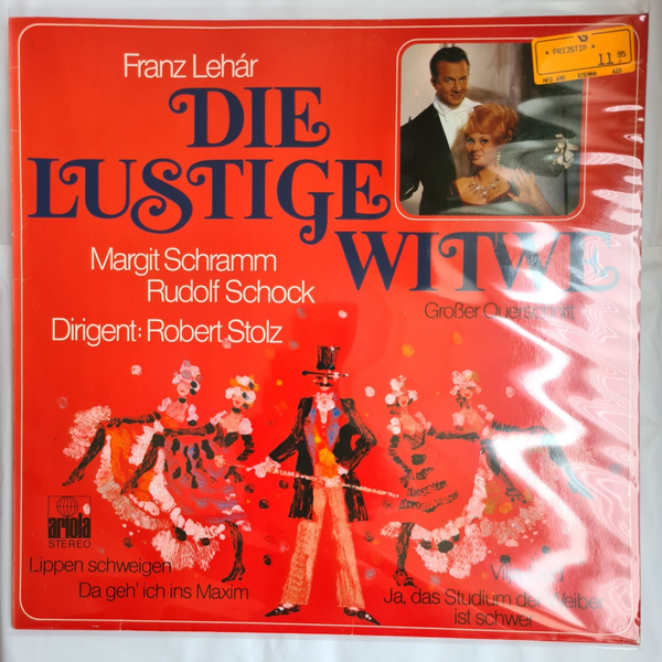 FRANZ LEHÁR, MARGIT SCHRAMM, RUDOLF SCHOCK, ROBERT STOLZ DIE LUSTIGE WITWE GROBER QUERSCHNITT (VINYL)