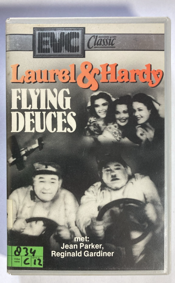 LAUREL & HARDY THE FLYING DEUCES (EX RENTAL) (VHS)