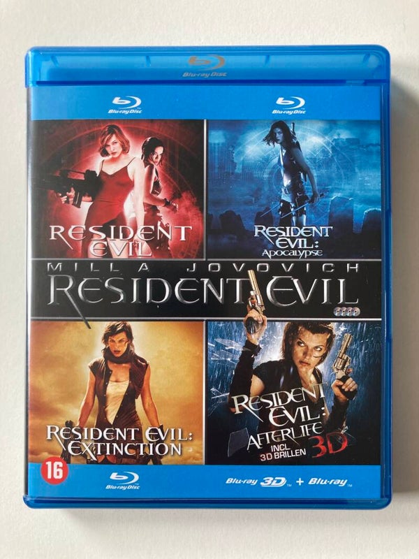 RESIDENT EVIL COLLECTION 1-4 (2D + 3D) (BLURAY)