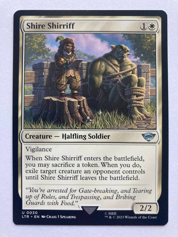 SHIRE SHIRRIFF (LTR) (U 0030) (MTG) (TRADING CARD)