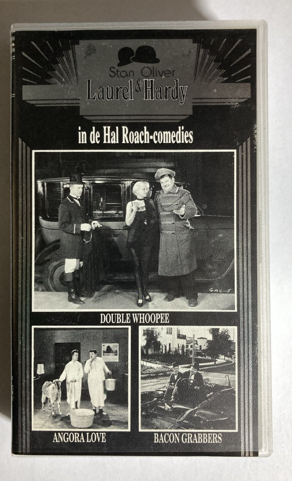 LAUREL & HARDY IN DE HAL ROACH-COMEDIES: DOUBLE WHOOPEE / ANGORA LOVE / BACON GRABBERS (IN SEAL) (VHS)