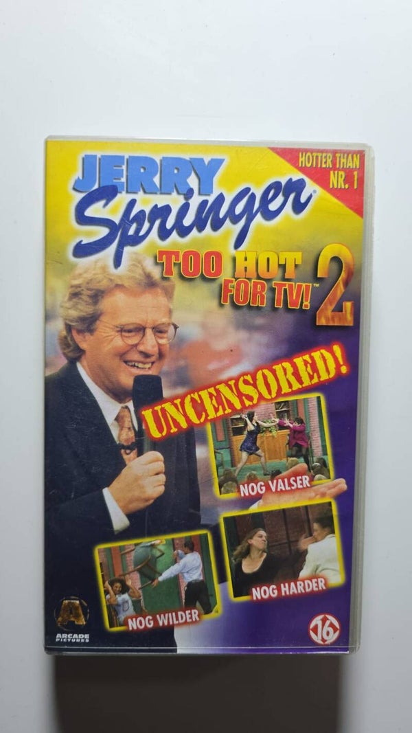 JERRY SPRINGER TOO HOT FOR TV! 2 (VHS)