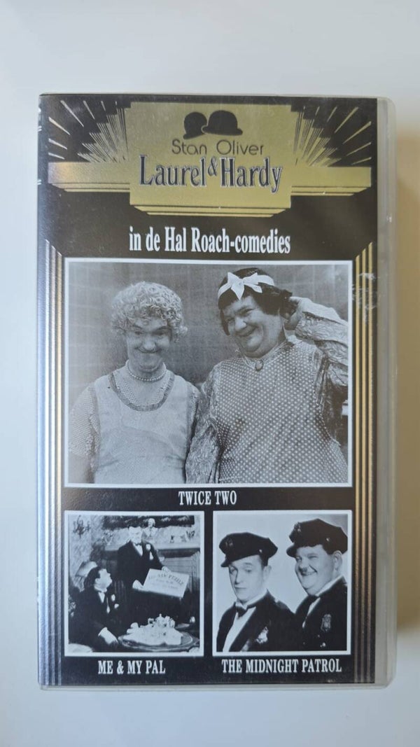 LAUREL & HARDY: TWICE TWO / ME & MY PAL / THE MIDNIGHT PATROL (VHS)