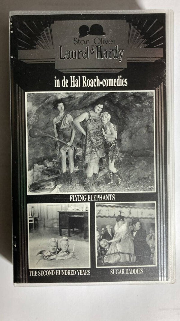 LAUREL & HARDY IN DE HAL ROACH-COMEDIES FLYING ELEPHANTS / SUGAR DADDIES / THE SECOND HUNDRED YEARS (IN SEAL) (VHS)
