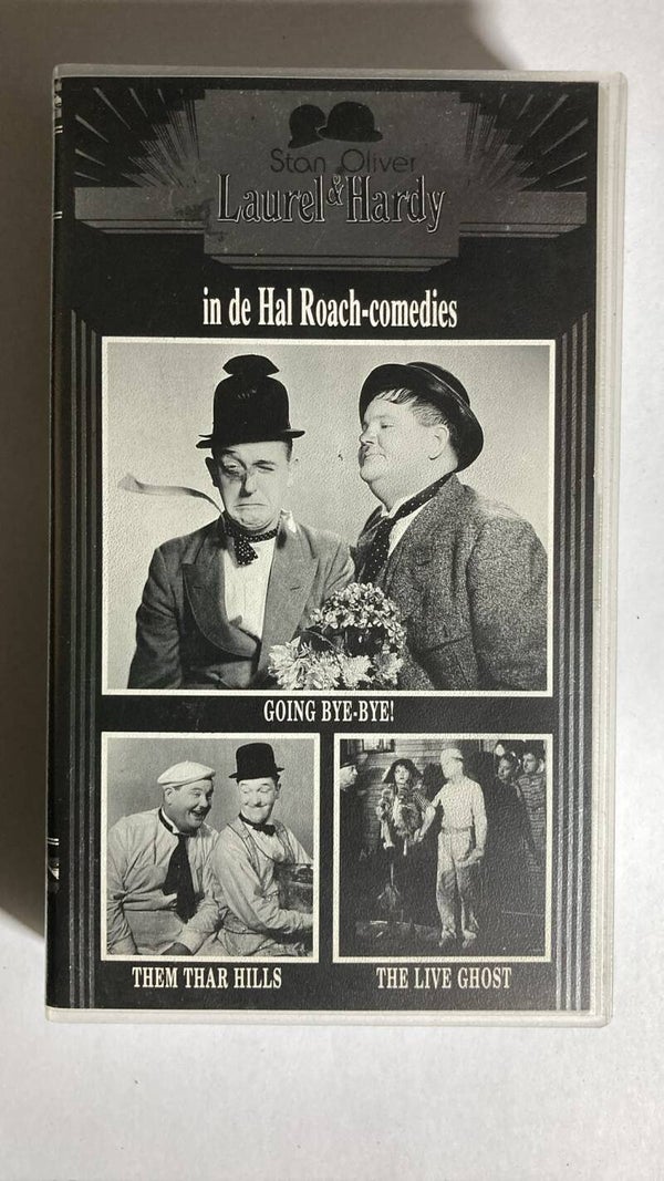 LAUREL & HARDY IN DE HAL ROACH-COMEDIES / GOING BYE-BYE !  / THEM THAR HILLS / THE LIVE GHOST (VHS)