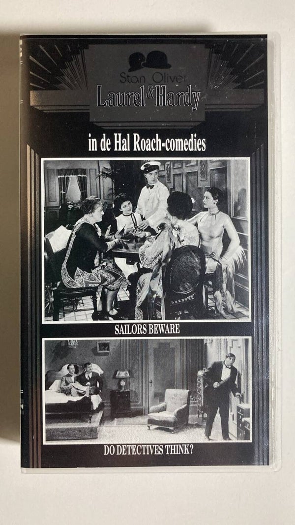 LAUREL & HARDY IN DE HAL ROACH-COMEDIES SAILORS, BEWARE! / DO DETECTIVES THINK? (VHS)