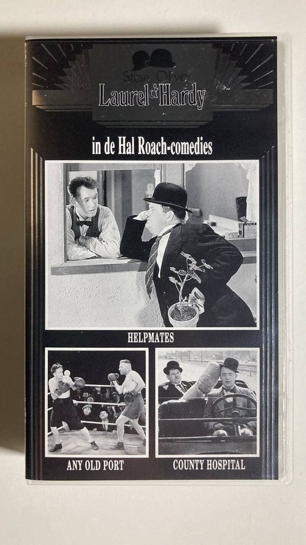 LAUREL & HARDY IN DE HAL ROACH-COMEDIES HELPMATES / ANY OLD PORT / COUNTY HOSPITAL (VHS)