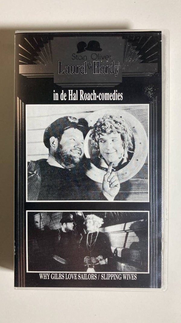 LAUREL & HARDY IN DE HAL ROACH-COMEDIES / SLIPPING WIVES / WHY GIRLS LOVE SAILORS (IN SEAL) (VHS)