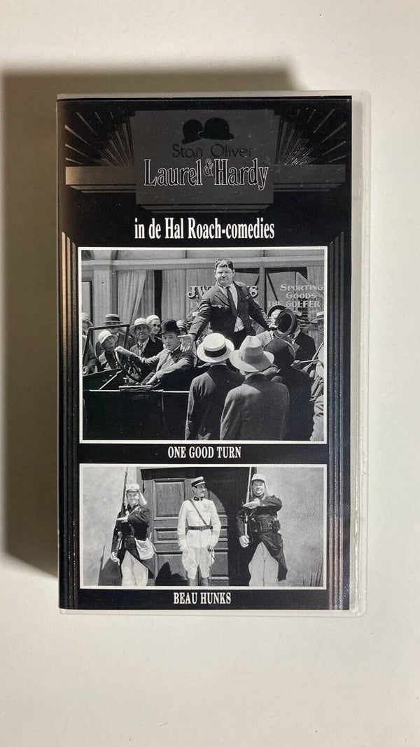 LAUREL & HARDY IN DE HAL ROACH-COMEDIES ONE GOOD TURN / BEAU HUNKS (VHS)