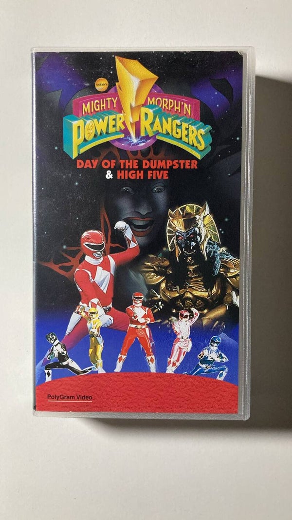 POWER RANGERS: DAY OF THE DUMPSTER & HIGH FIVE (VHS)
