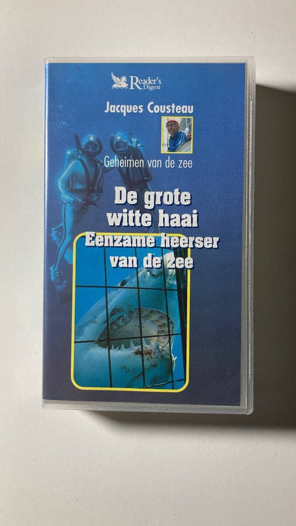 JACQUES COUSTEAU SECRETS OF THE SEA: THE GREAT WHITE SHARK - LONELY LORD OF THE SEA (VHS)