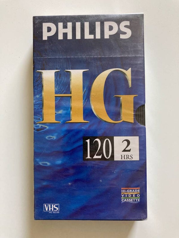 EMPTY TAPE PHILLIPS HG 120 MIN 2 HRS (IN SEAL) (VHS)