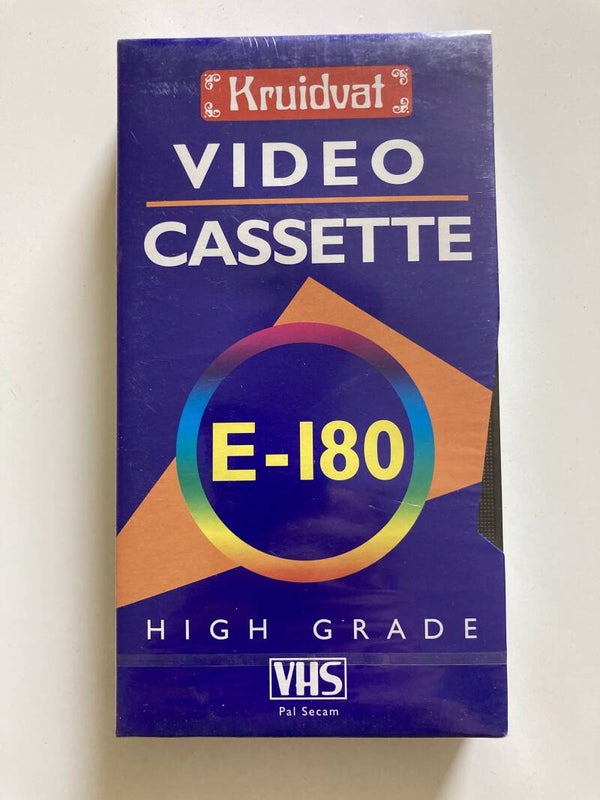 EMPTY TAPE KRUIDVAT 180 MIN 3 HRS (IN SEAL) (VHS)