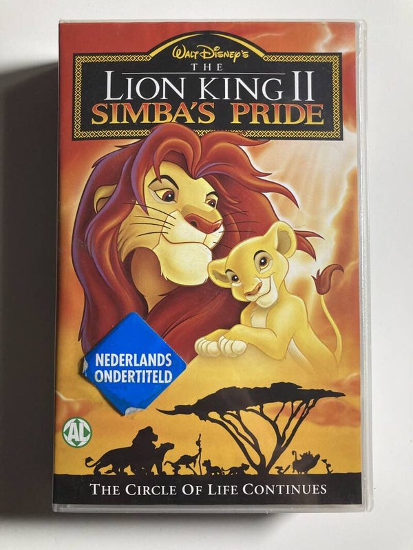 THE LION KING 2 SIMBA'S PRIDE (VHS)