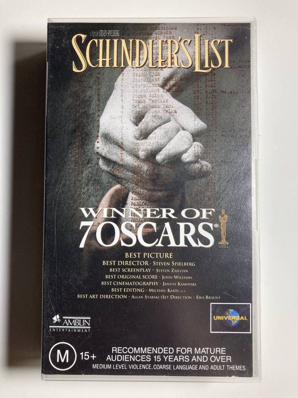SCHINDLER'S LIST (IMPORT WITHOUT DUTCH SUBS) (VHS)