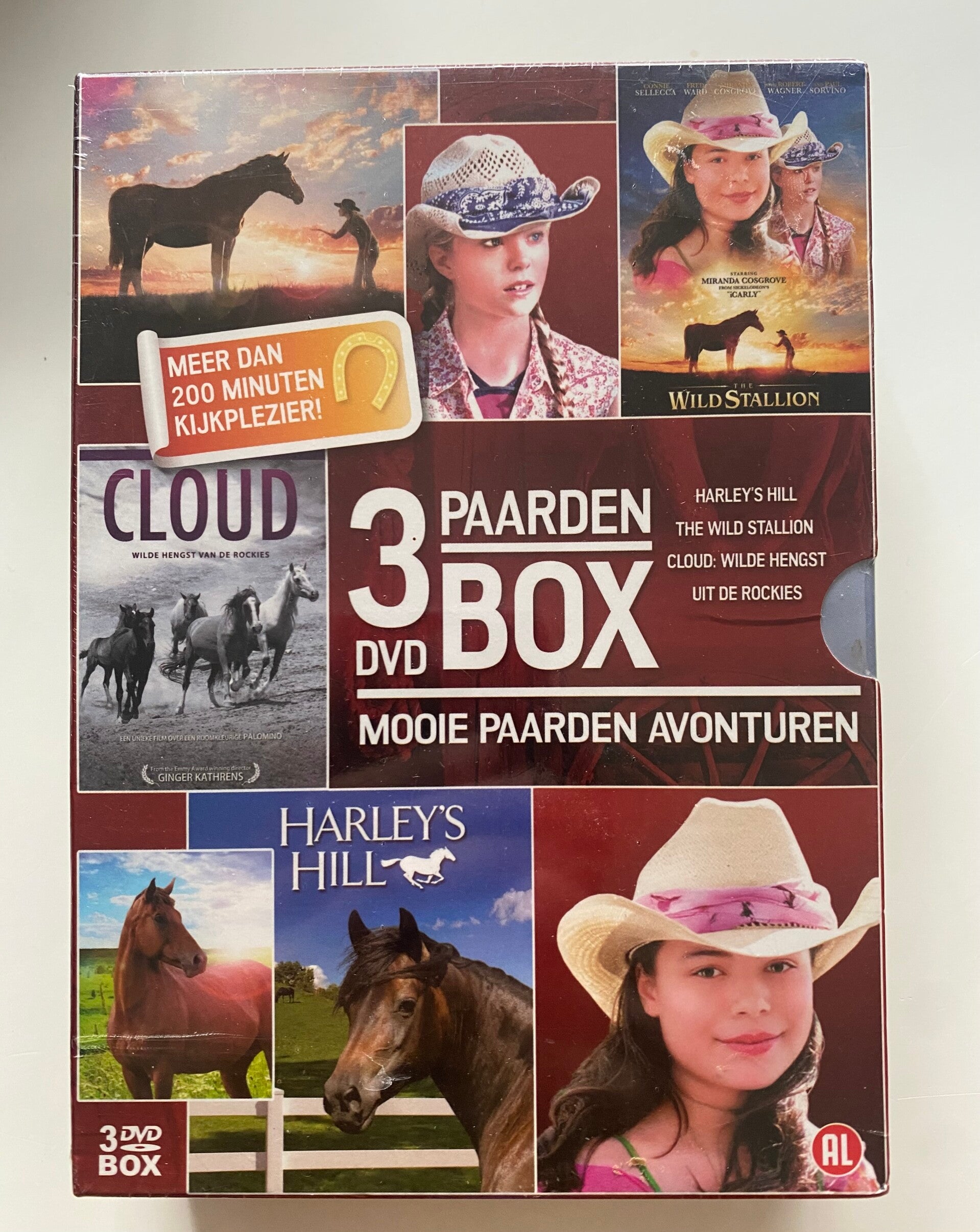 PAARDEN BOX 3 MOOIE PAARDEN AVONTUREN: HARLEY'S HILL / THE WILD STALLION / CLOUD: WILDE HENGST UIT DE ROCKIES (IN SEAL) (DVD)
