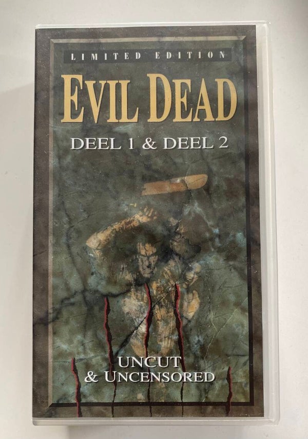 EVIL DEAD / EVIL DEAD 2 (UNCUT & UNCENSORED) (VHS)