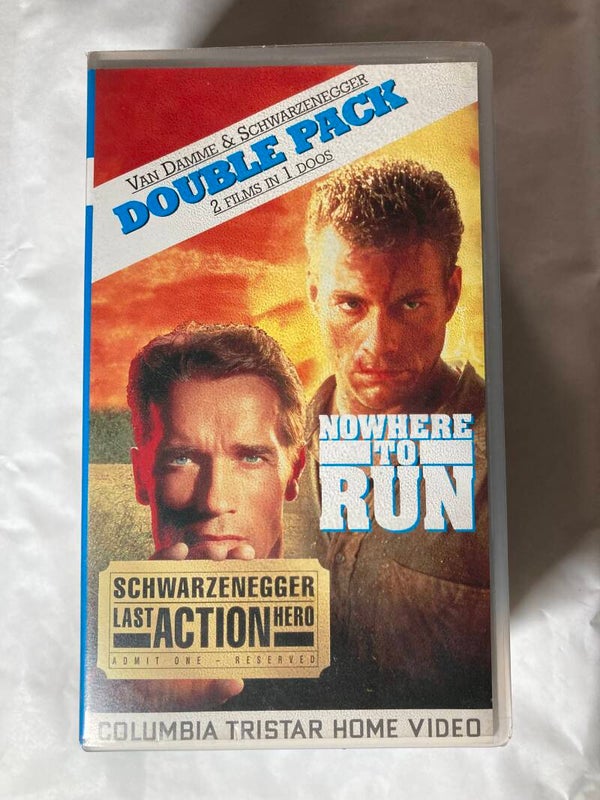 FILMBOX / NOWHERE TO RUN / LAST ACTION HERO (VHS)