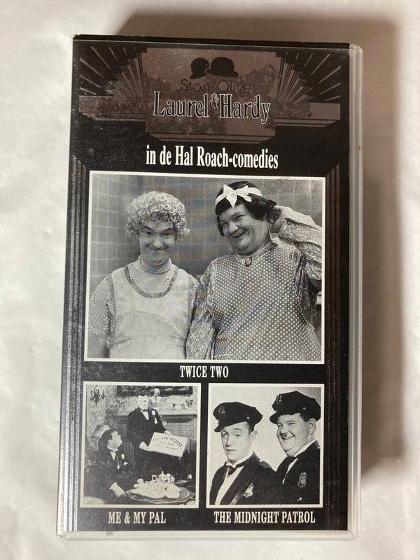 LAUREL & HARDY IN DE HAL ROACH-COMEDIES TWICE TWO ME & MY PAL THE MIDNIGHT PATROL (VHS)