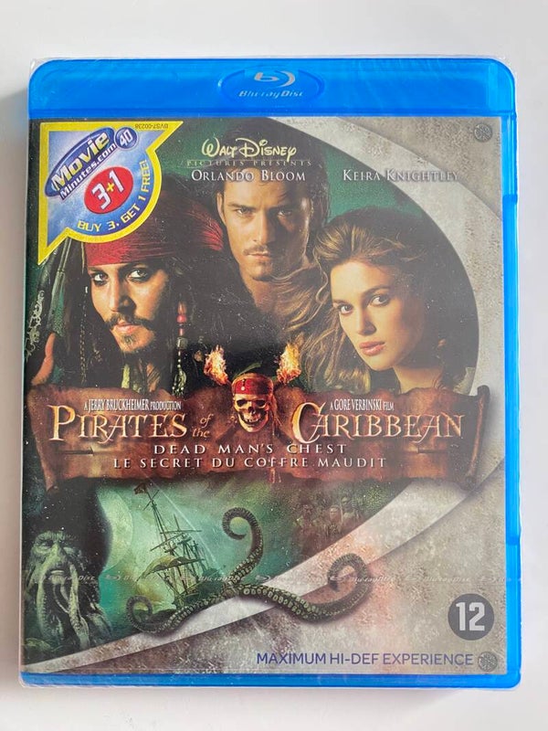PIRATES OF THE CARIBBEAN DEAD MAN'S CHEST (IN SEAL) (BLURAY)
