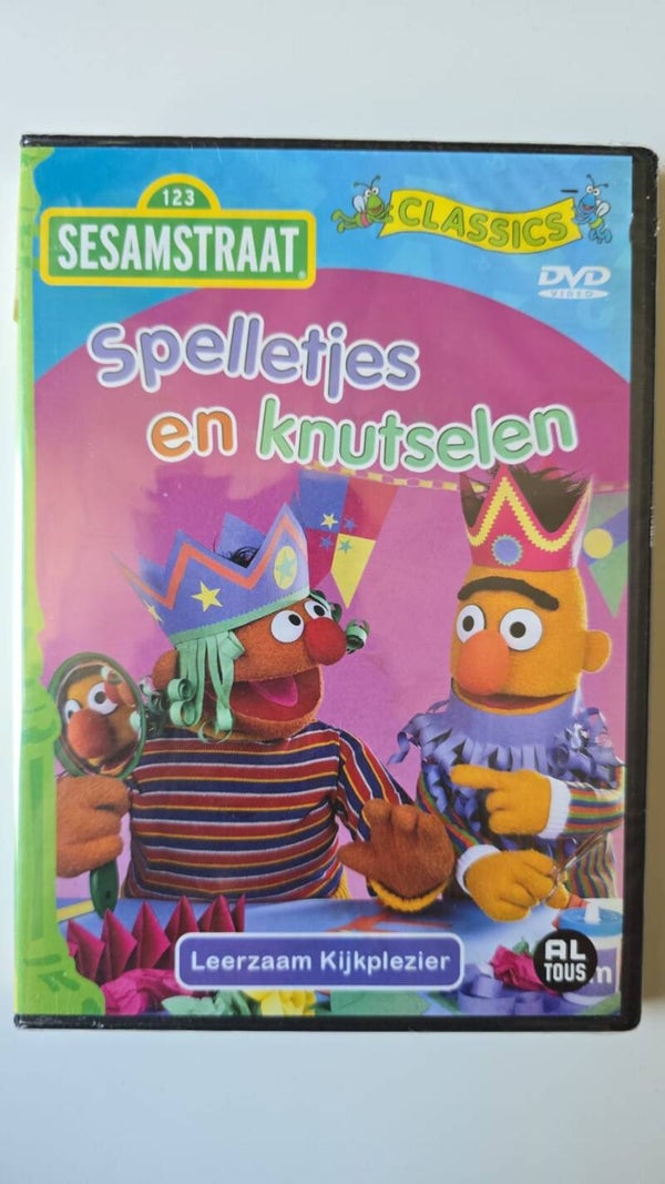 SESAMSTRAAT SPELLETJES EN KNUTSELEN (IN SEAL) (DVD)