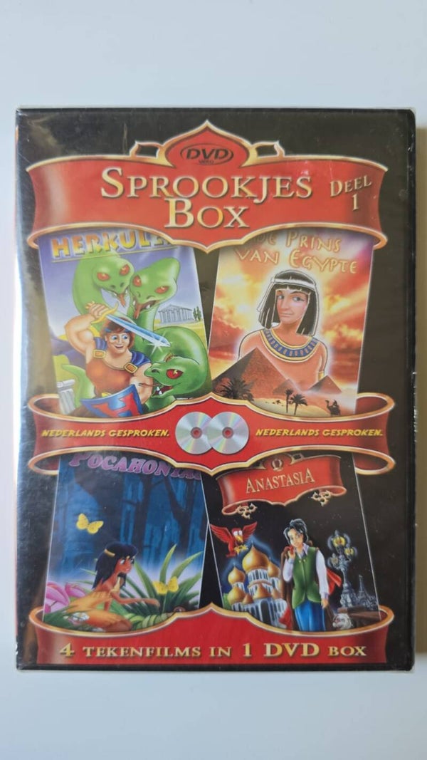 SPROOKJES BOX DEEL 1 HERCULES / DE PRINS VAN EGYPTE / POCAHONTAS / ANASTASIA (IN SEAL) (DVD)