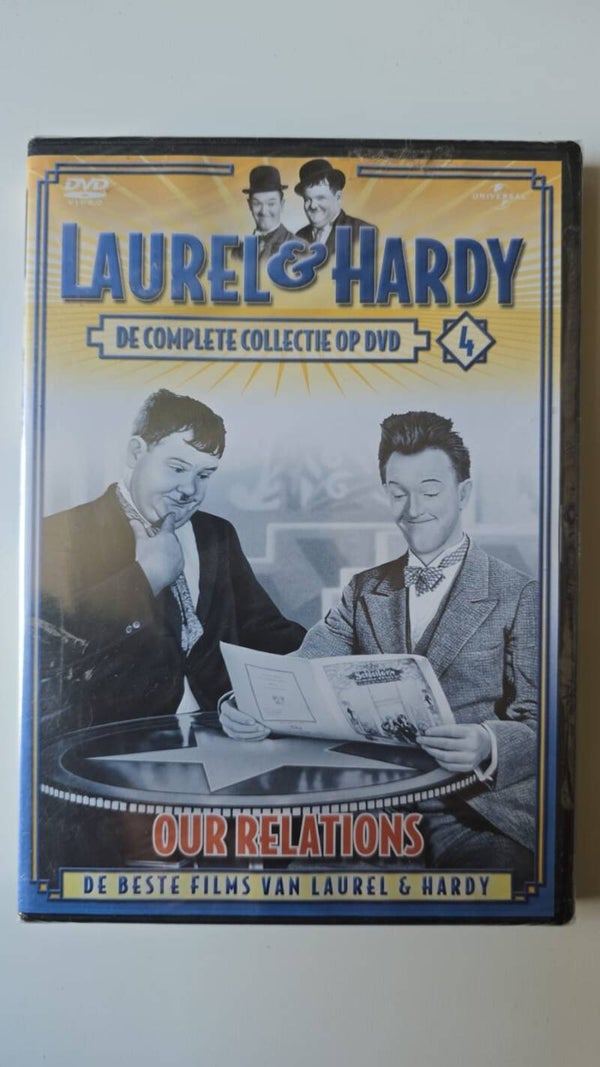 LAUREL & HARDY OUR RELATIONS DE COMPLETE COLLECTIE OP DVD 4 (IN SEAL) (DVD)