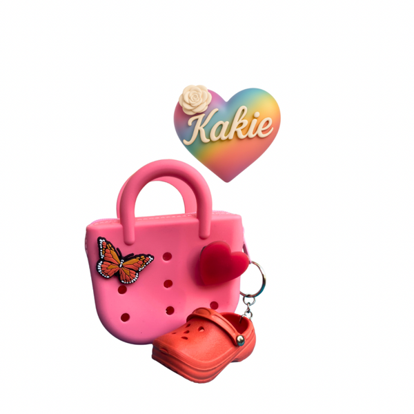 Sac surprise Kakie-Coeur Framboise