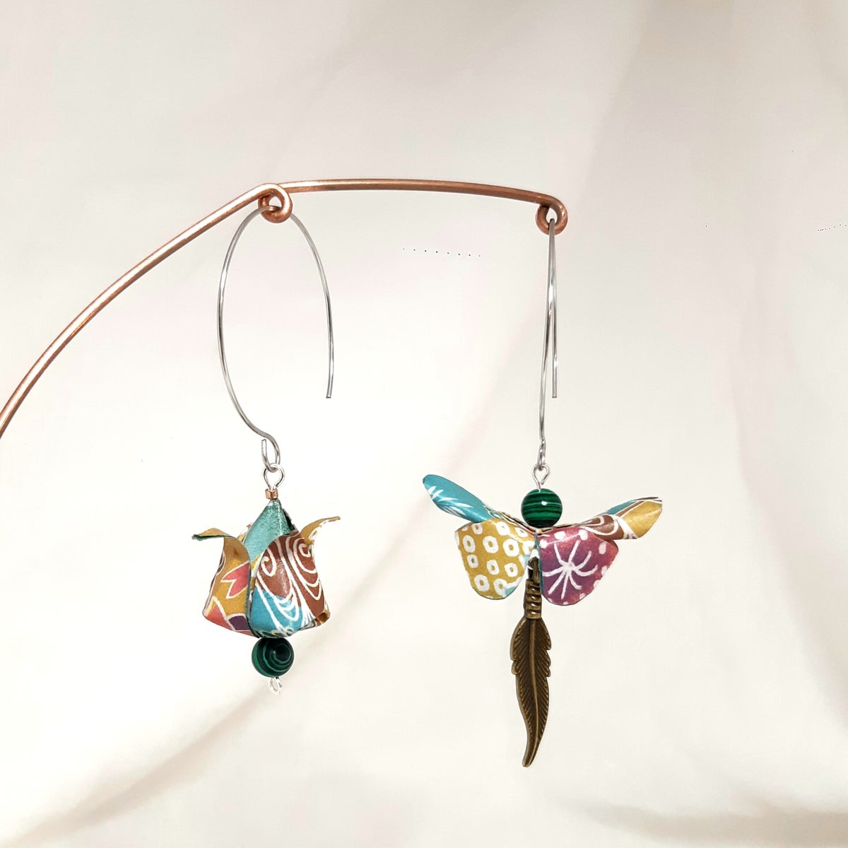 EVER FAITH Boucles D'Oreilles Asymétriques Cœur Goutte Mismatched - Bijoux Élégants Pour Mariage, Fête Des Mères Et Occasions Spéciales