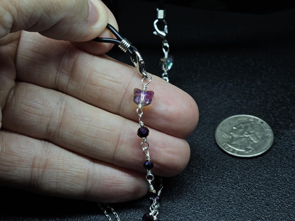 Purple Kat EyeGlass Lanyard
