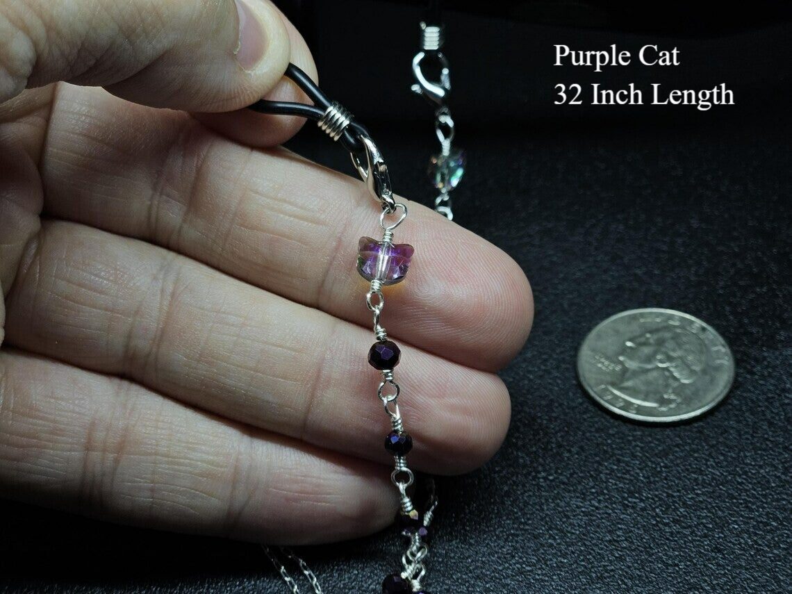 Purple Kat EyeGlass Lanyard