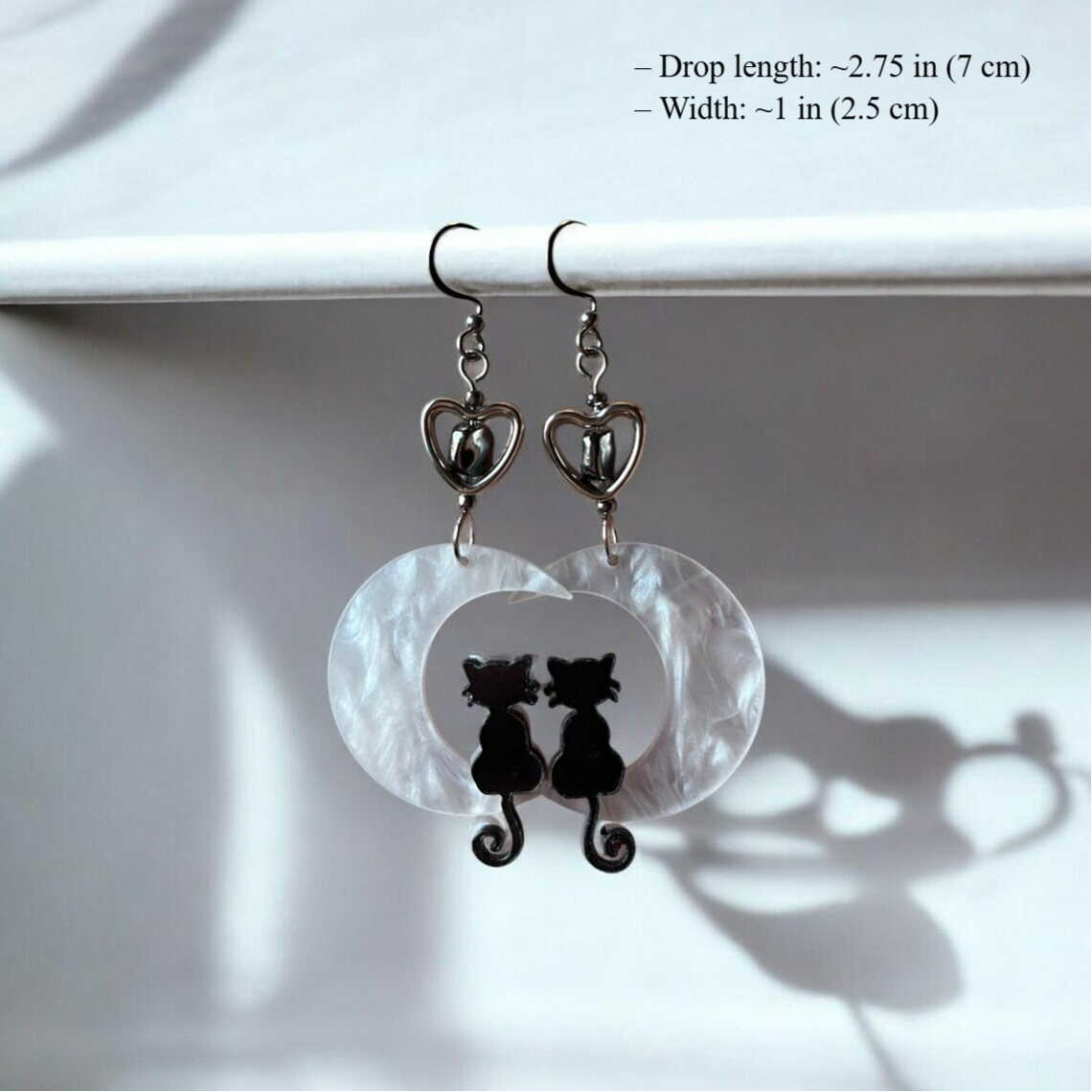Familiar Moon Earrings
