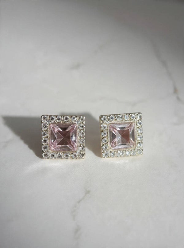 Orecchini Cubic zirconia Rosa