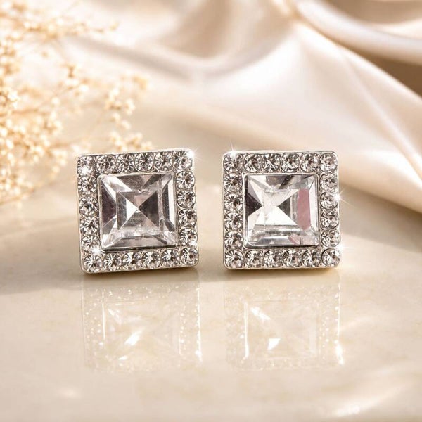 orecchino cubic ZIRCONIA  trasparente
