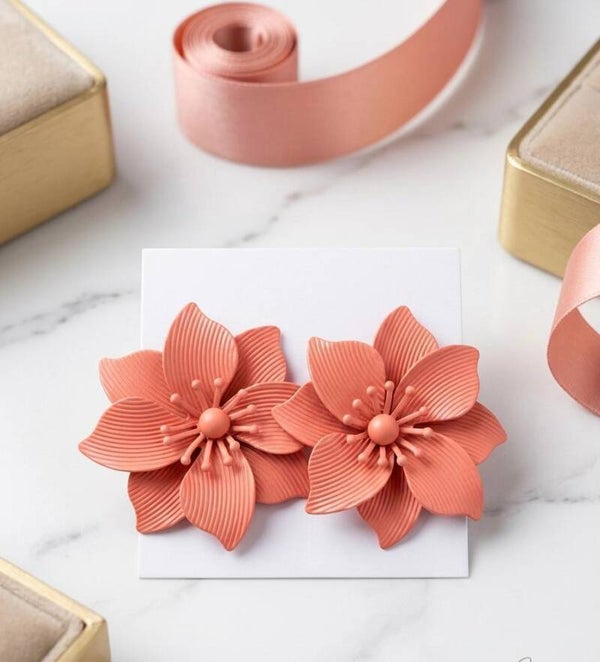 Orecchini Floral Bloom rosa