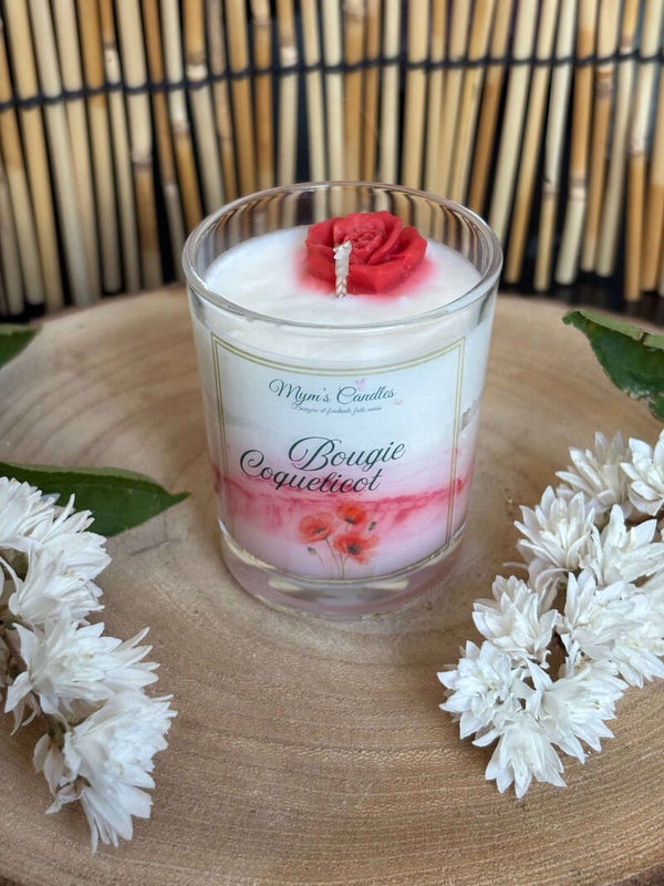 Bougie Coquelicot